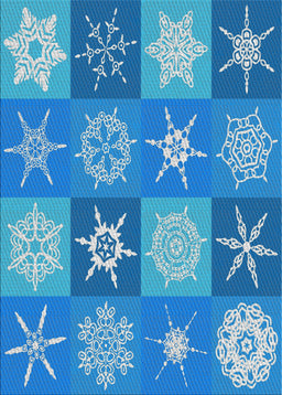 Patterned Blue Novelty Rug, pat293