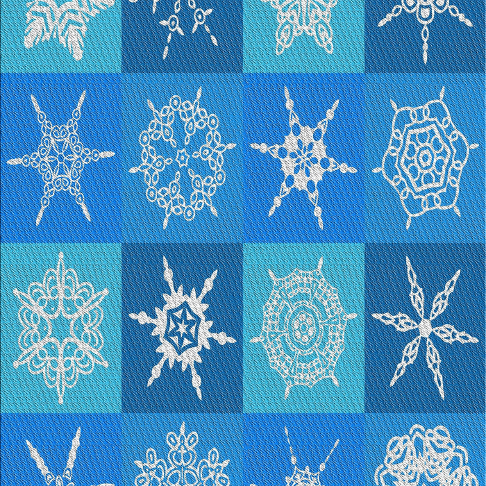 Patterned Blue Novelty Rug, pat293