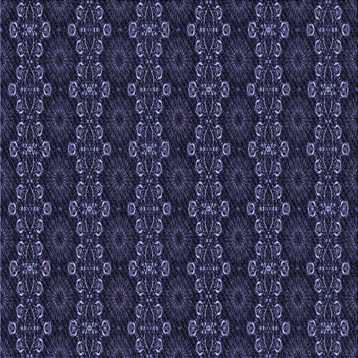 Round Patterned Deep Periwinkle Purple Rug, pat294blu