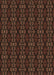 Patterned Saddle Brown Rug, pat294brn