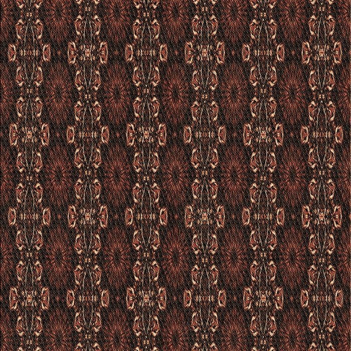 Machine Washable Transitional Saddle Brown Rug, wshpat294brn