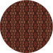 Square Machine Washable Transitional Mahogany Brown Rug in a Living Room, wshpat294org