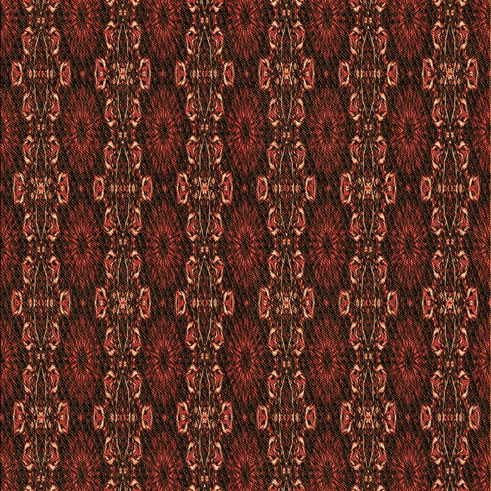 Patterned Mahogany Brown Rug, pat294org