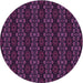 Square Machine Washable Transitional Purple Lily Purple Rug in a Living Room, wshpat294pur