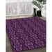 Machine Washable Transitional Purple Lily Purple Rug in a Family Room, wshpat294pur