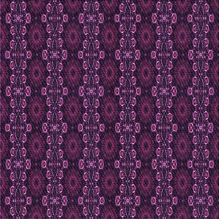 Round Machine Washable Transitional Purple Lily Purple Rug, wshpat294pur