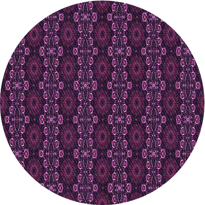 Square Patterned Purple Lily Purple Rug, pat294pur