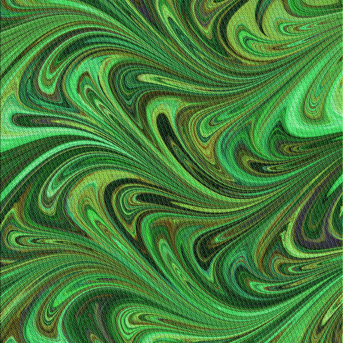 Patterned Deep Emerald Green Rug, pat2940grn