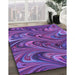 Machine Washable Transitional Bright Purple Rug in a Family Room, wshpat2940pur