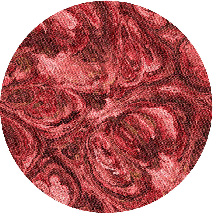 Square Patterned Red Rug, pat2941rd