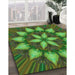 Machine Washable Transitional Army Green Rug in a Family Room, wshpat2942grn