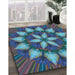 Machine Washable Transitional Purple Haze Purple Rug in a Family Room, wshpat2942lblu