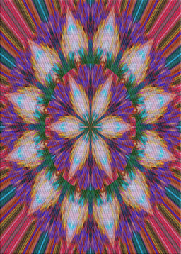 Patterned Dark Raspberry Purple Modern Rug, pat2942