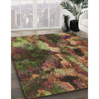 Patterned Red Brown Rug, pat2943brn