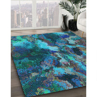 Patterned Blue Rug, pat2943lblu