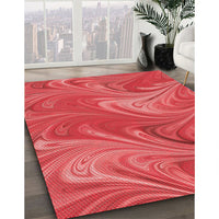 Patterned Red Rug, pat2944rd