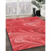 Machine Washable Transitional Red Rug in a Family Room, wshpat2944rd