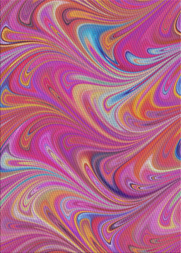 Machine Washable Transitional Medium Violet Red Pink Rug, wshpat2944