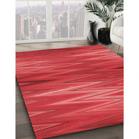 Patterned Red Rug, pat2945rd