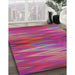 Machine Washable Transitional Purple Pink Rug in a Family Room, wshpat2945