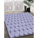 Patterned Blue Rug in Family Room, pat2946blu