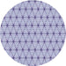 Square Patterned Blue Rug, pat2946blu
