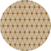 Square Patterned Khaki Gold Rug, pat2946brn