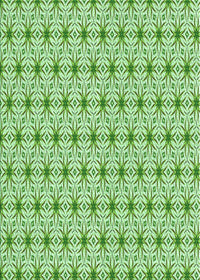 Machine Washable Transitional Green Rug, wshpat2946grn