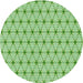 Square Patterned Green Rug, pat2946grn