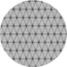 Square Patterned Smokey Gray Rug, pat2946gry