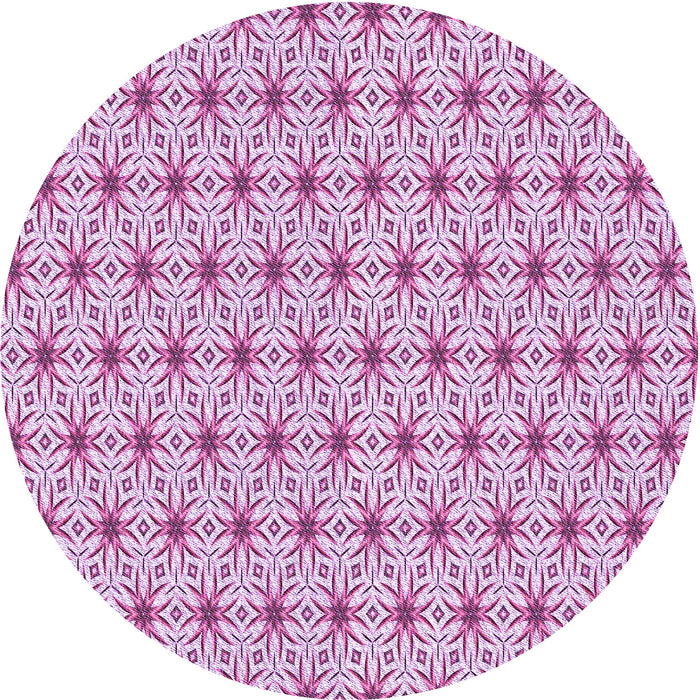 Square Patterned Blossom Pink Rug, pat2946pur