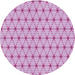 Square Patterned Blossom Pink Rug, pat2946pur
