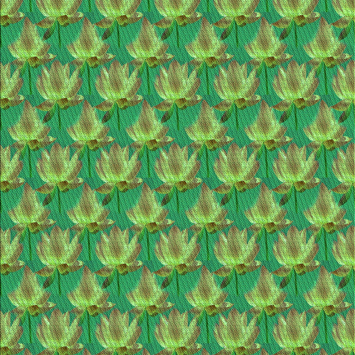 Machine Washable Transitional Seaweed Green Rug, wshpat2947grn