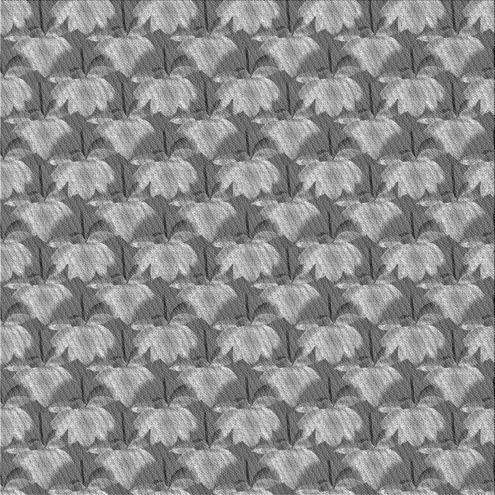 Round Patterned Cloud Gray Rug, pat2947gry