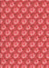 Machine Washable Transitional Red Rug, wshpat2947rd