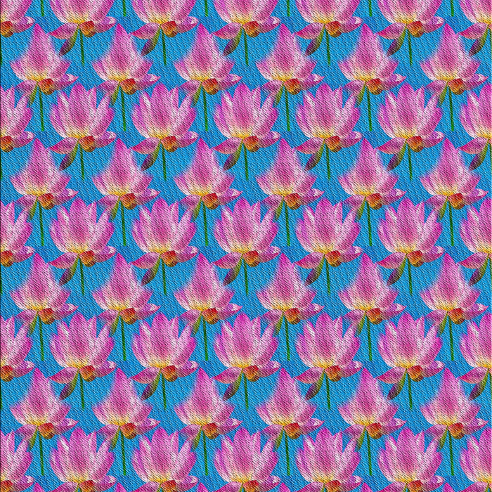 Patterned Koi Blue Novelty Rug, pat2947