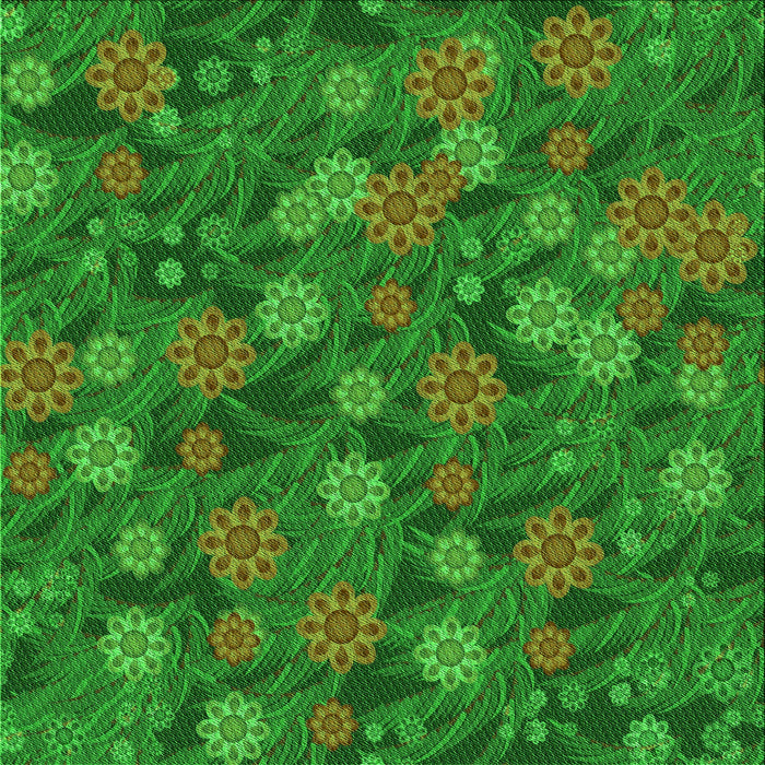 Round Machine Washable Transitional Lime Green Rug, wshpat2948grn