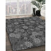 Machine Washable Transitional Platinum Gray Rug in a Family Room, wshpat2948gry