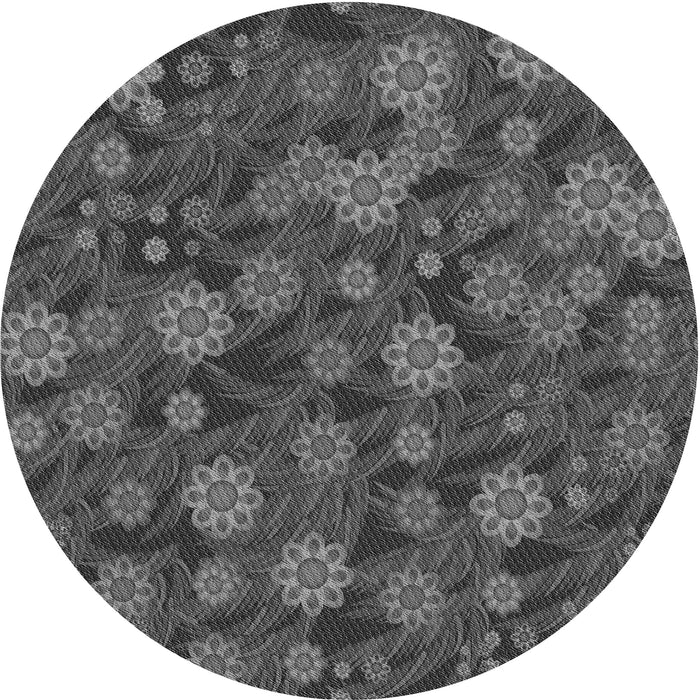 Square Machine Washable Transitional Platinum Gray Rug in a Living Room, wshpat2948gry