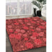 Machine Washable Transitional Red Rug in a Family Room, wshpat2948rd