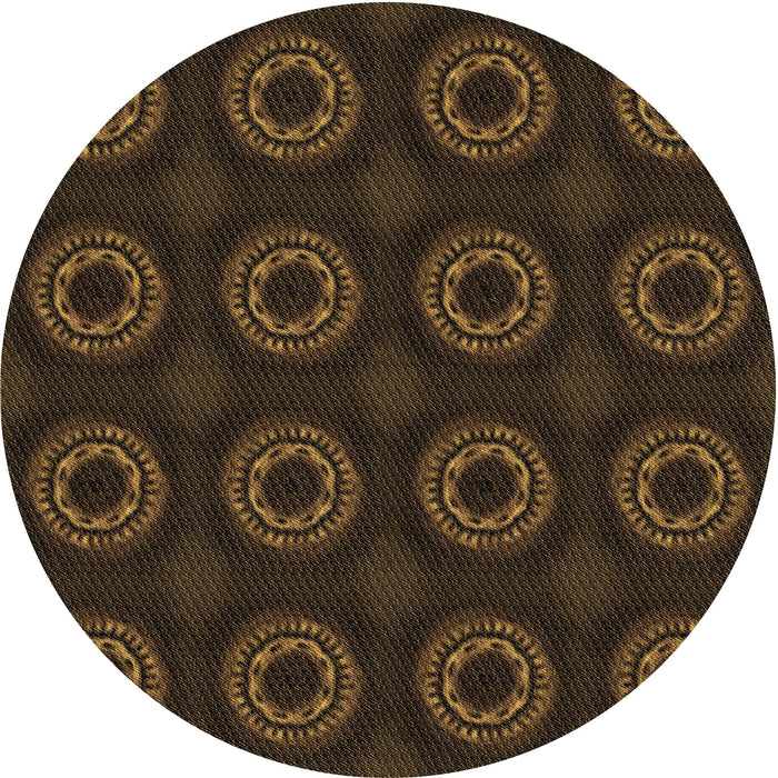 Square Machine Washable Transitional Dark Bronze Brown Rug in a Living Room, wshpat2949brn