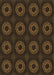 Patterned Dark Bronze Brown Rug, pat2949brn