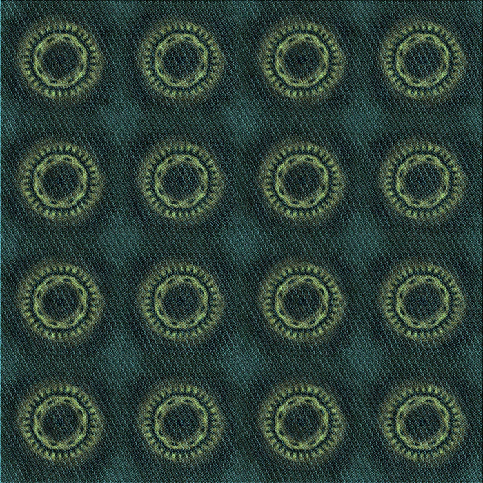 Round Patterned Midnight Gray Rug, pat2949lblu