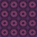 Round Machine Washable Transitional Dark Magenta Purple Rug, wshpat2949pur