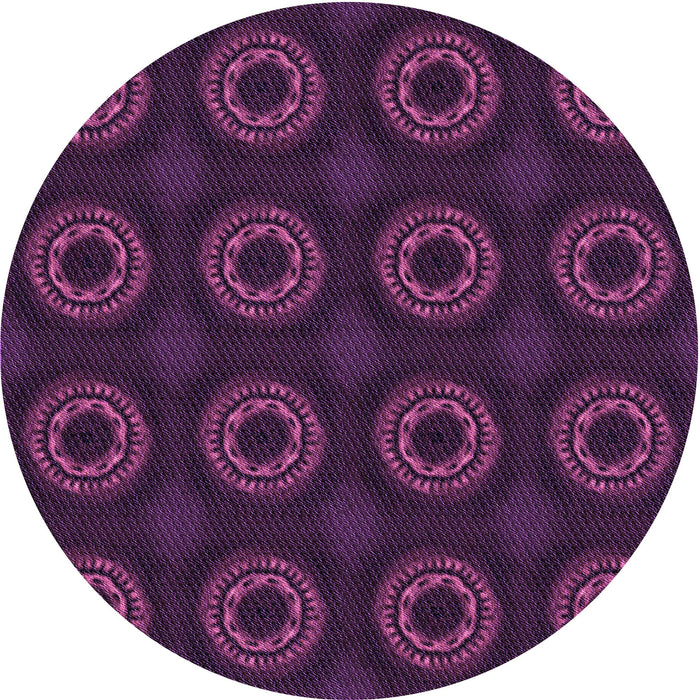 Square Machine Washable Transitional Dark Magenta Purple Rug in a Living Room, wshpat2949pur