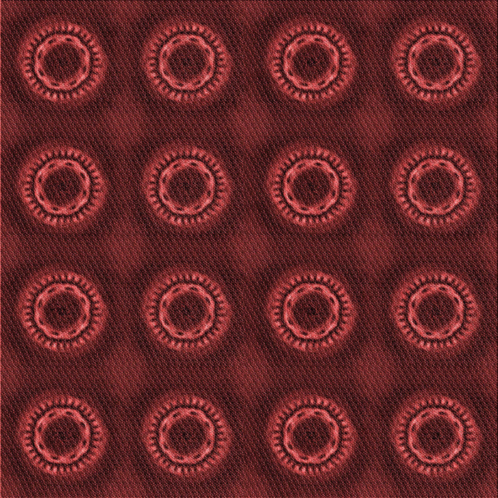 Round Patterned Maroon Red Rug, pat2949rd