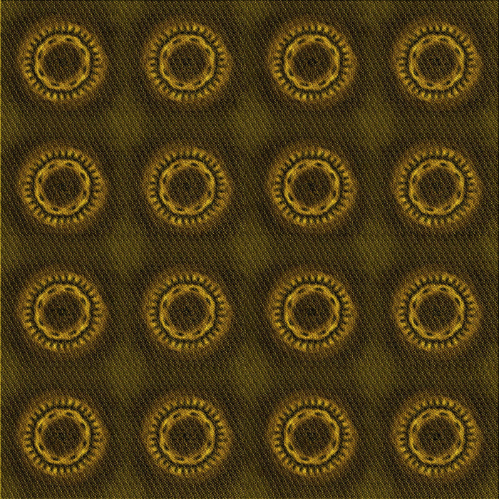 Round Patterned Dark Bronze Brown Rug, pat2949yw