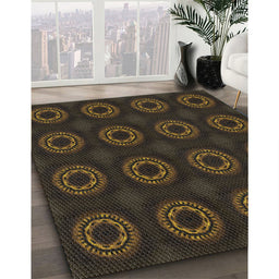 Patterned Brown Novelty Rug in Family Room, pat2949
