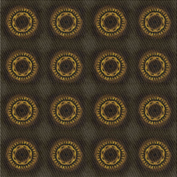 Sideview of Machine Washable Transitional Brown Rug, wshpat2949