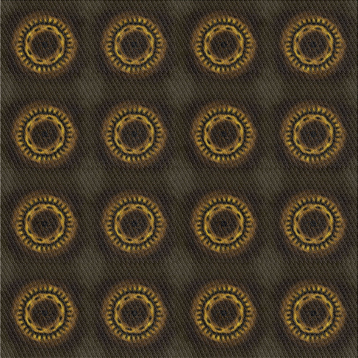 Square Patterned Brown Novelty Rug, pat2949